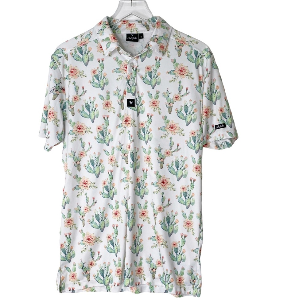 Bad Birdie Golf Mojave Scottsdale PGA Cactus Polo Shirt Country Club Medium